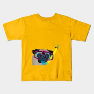 Snorkel Pug Snorkel Pug, Does whatever a snorkel pug does Kids T-Shirt